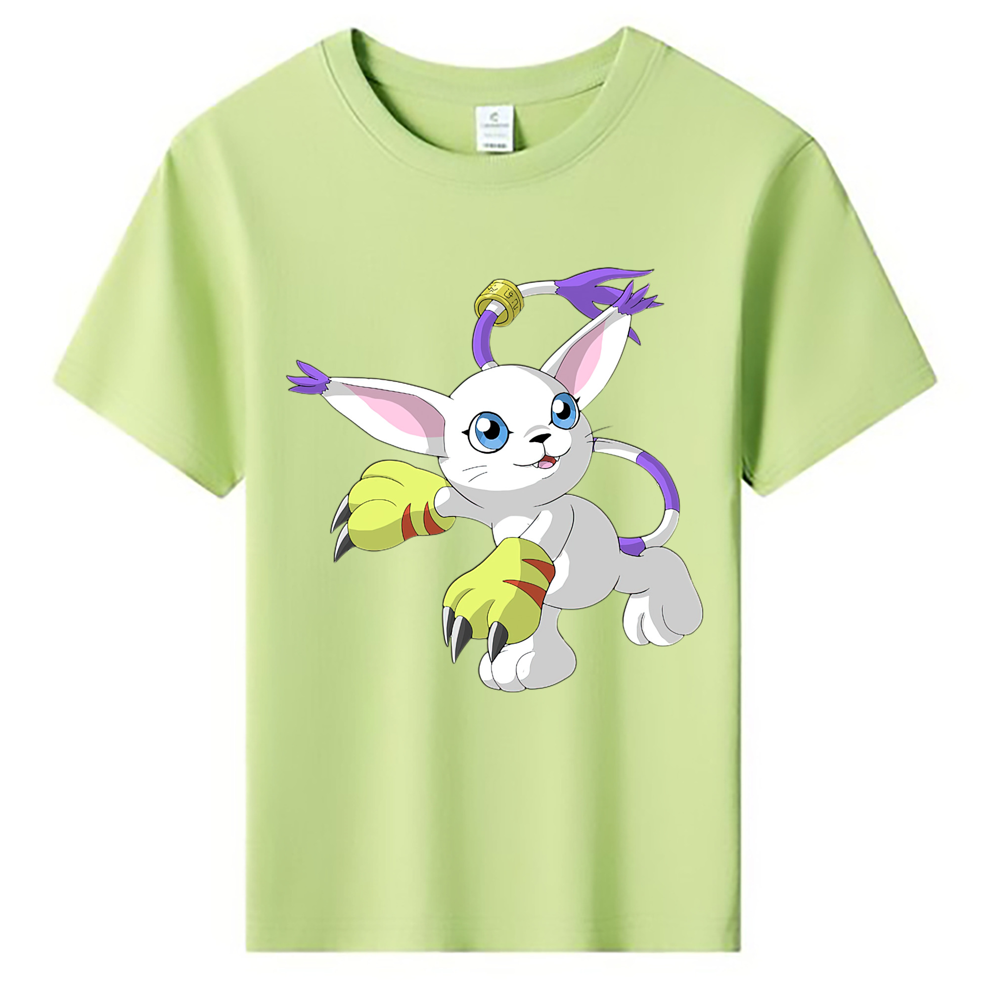 （画像用） Digimon デジタルモンスター/デジモン 綿100％キッズTシャツ（フロントプリント）